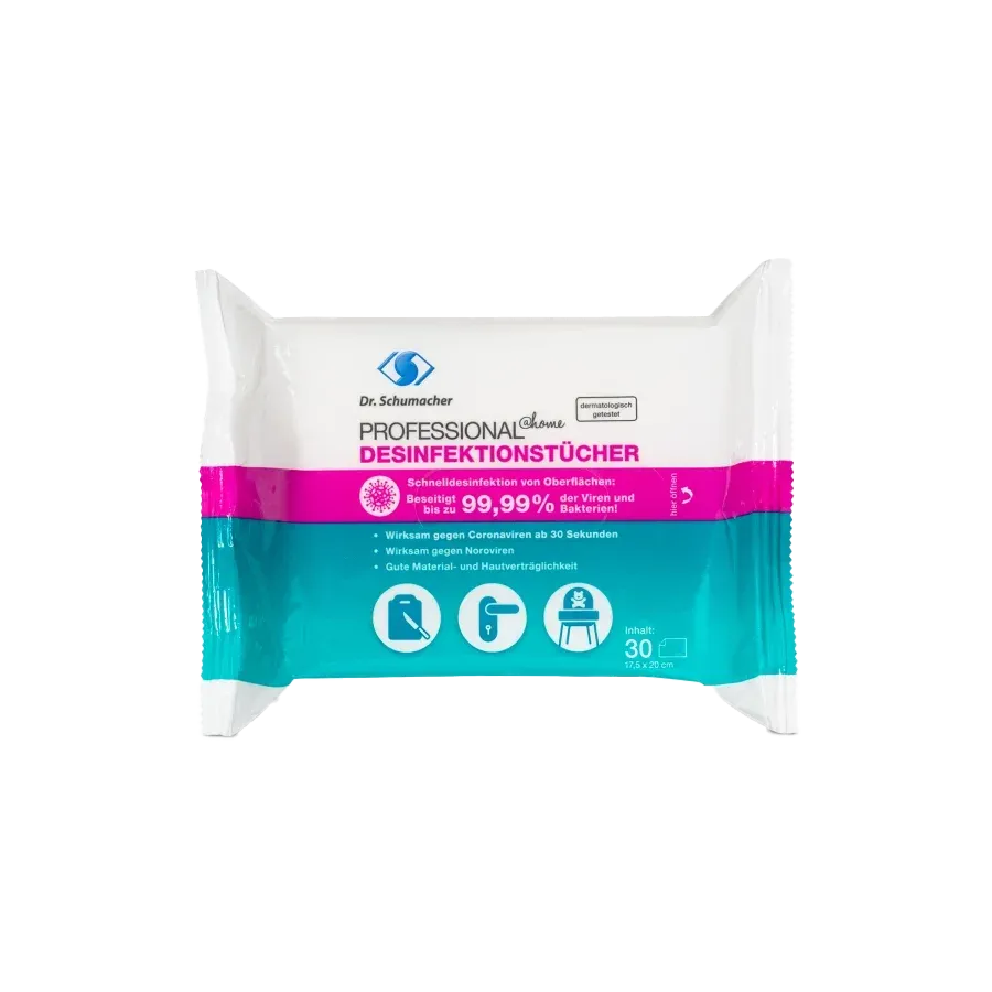 PROFESSIONAL@home Flächendesinfektionstücher - 30 Stück