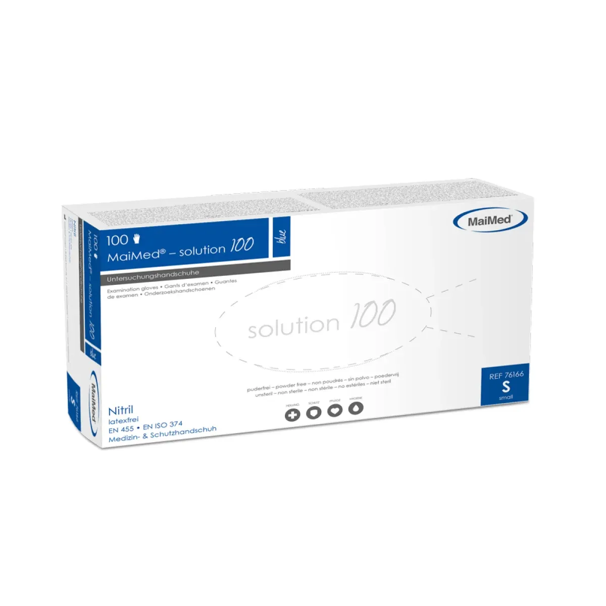 Nitril Handschuhe blau 100 Stück - Größe M