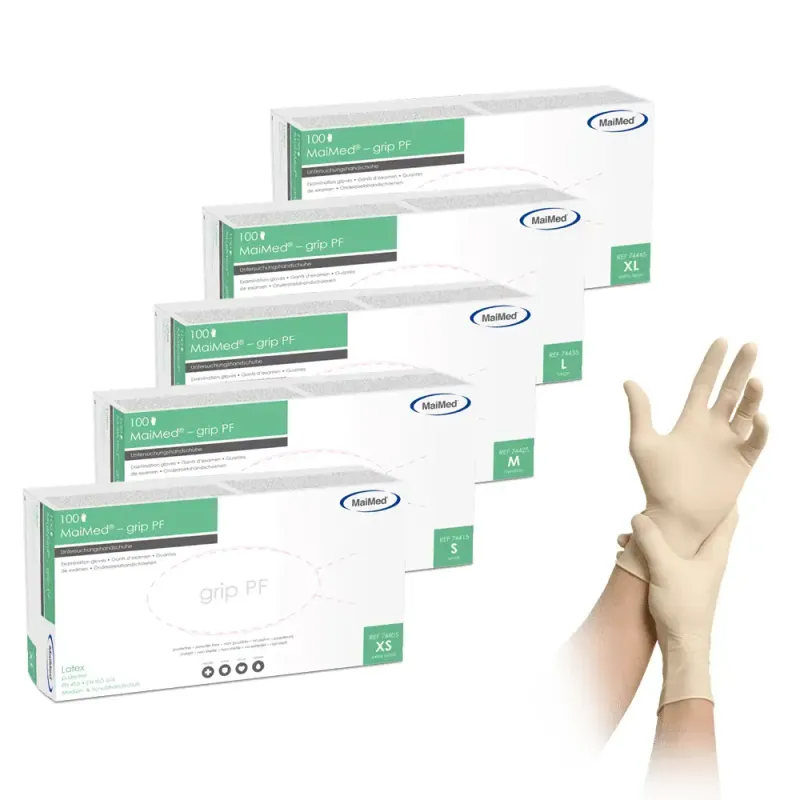 Latex Handschuhe 100 Stück - Größe S