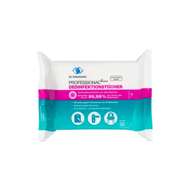 PROFESSIONAL@home Flächendesinfektionstücher - 30 Stück