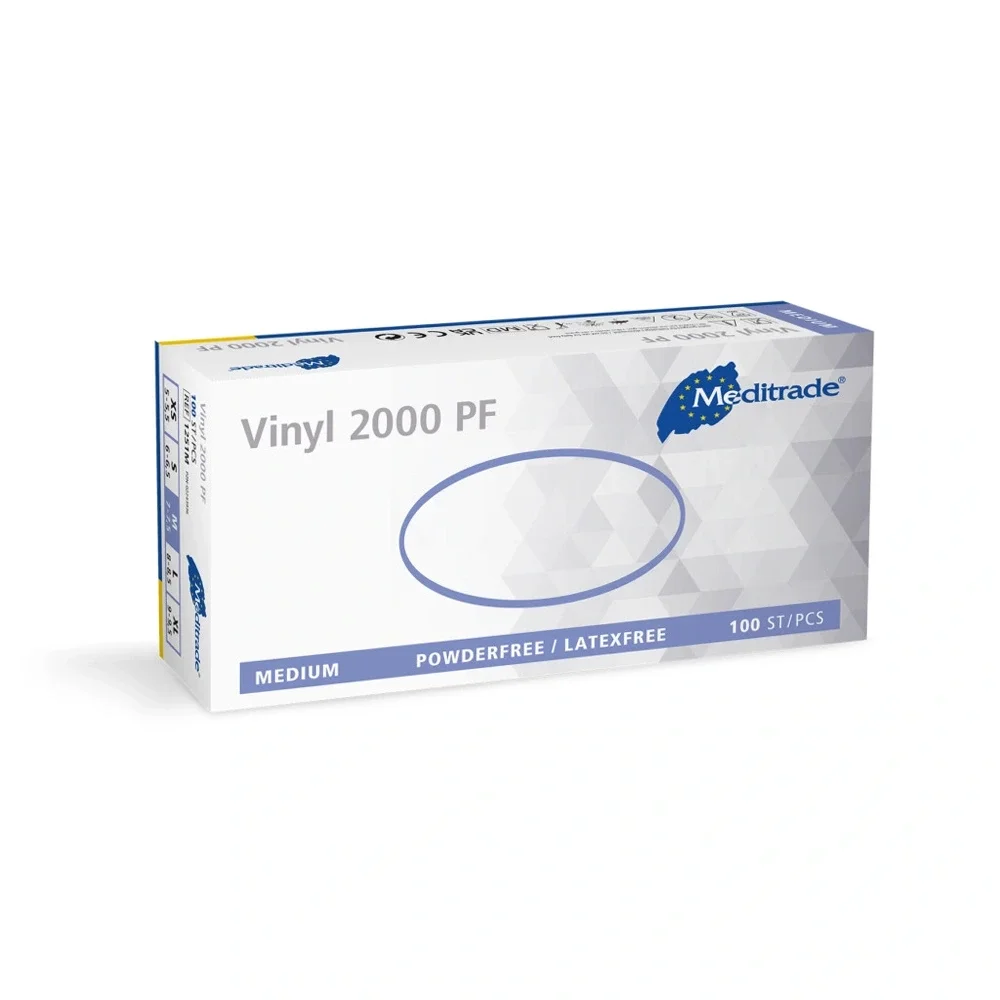 Vinyl Handschuhe 100 Stück - Größe M