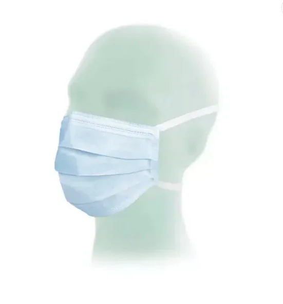 Mundschutz Masken 50 Stück, blau 3-lagig